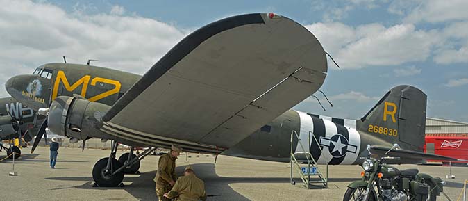 Douglas C-53D Skytrooper N45366 D-Day Doll, April 29, 2016